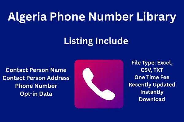 Algeria phone number library