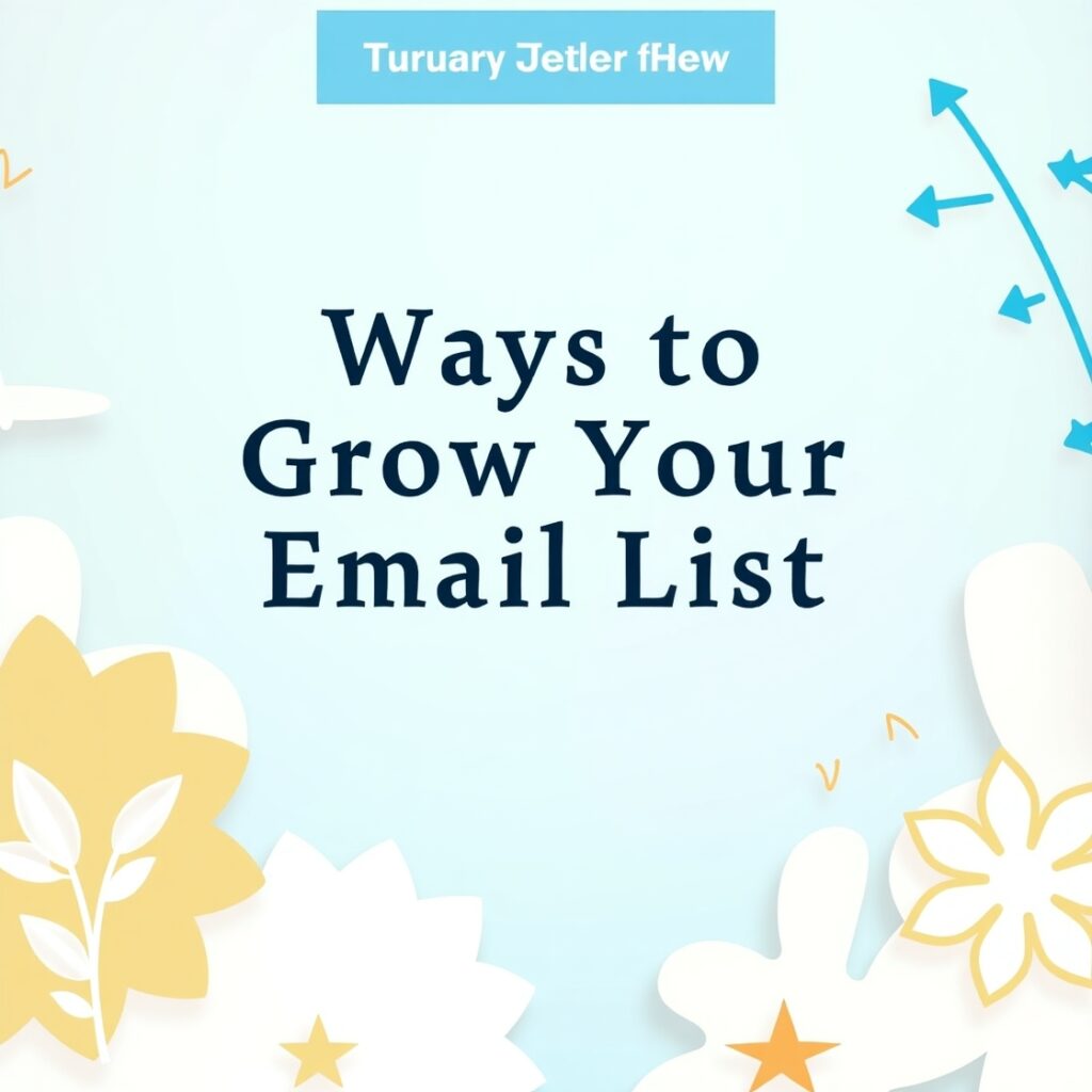 ways to grow your email list